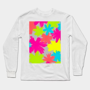 Neon flowers Long Sleeve T-Shirt